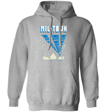 MIL-TOWN Milwaukee Wisconsin Text Rays 03- Men Hoodie