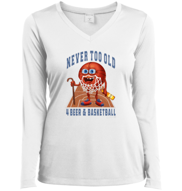 MIL-TOWN  Milwaukee Never Too Old Women's T-Shirt Long Sleeve V-Neck