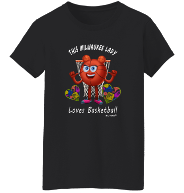 This Milwaukee Lady Loves Basketball Women's T-Shirt