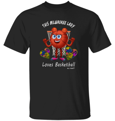 This Milwaukee Lady Loves Basketball Men's T-Shirt