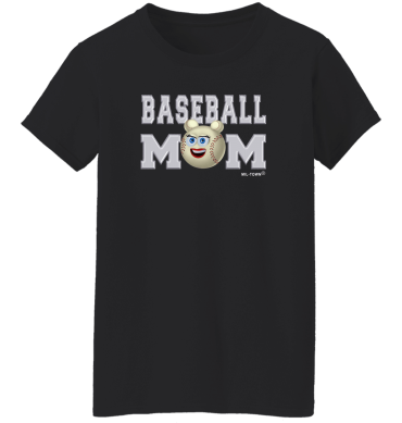 Baseball Mom Baseball Face Women's T-Shirt