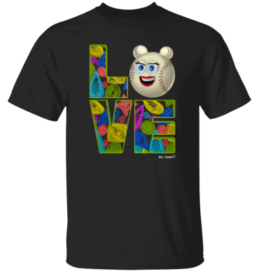 Love Baseball Face Men's T-Shirt