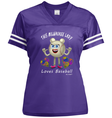 This Milwaukee Lady Loves Baseball Women's Jersey