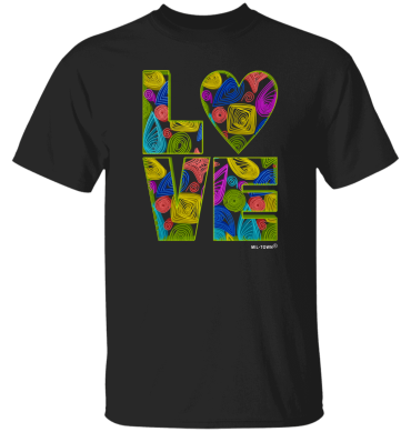 Love Letter with Heart Graphic Men's T-Shirt