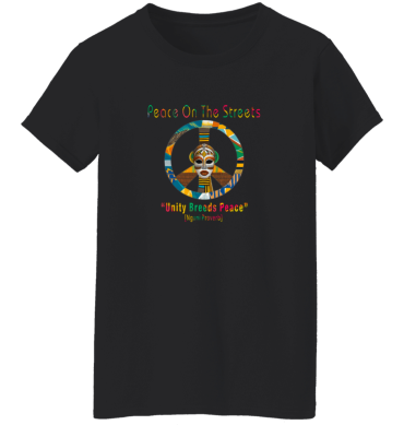 Peace Symbol -  Unity Breeds Peace Ladies'  T-Shirt