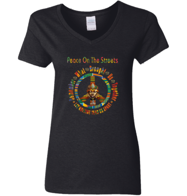 Peace Symbol -  Remember What Brought Us Together Ladies' V-Neck T-Shirt