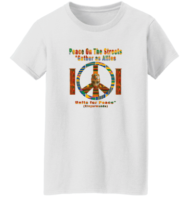 Peace Symbol -  Gather As Allies Ladies' T-Shirt