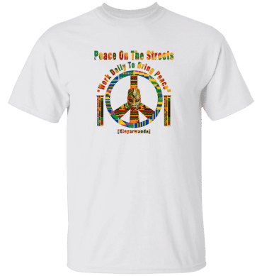 Peace Symbol -  Work Daily To Bring Peace Mens' T-Shirt