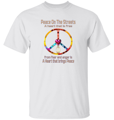 Peace Heart -  A Heart That Is Free Mens' T-Shirt