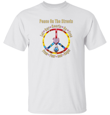 Peace Heart -  Let Our Hearts Be Free Mens' T-Shirt