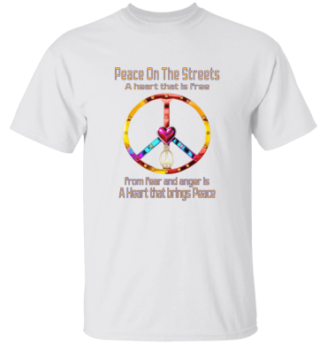 Peace Heart -  A Heart That Is Free Youth Cotton T-Shirt