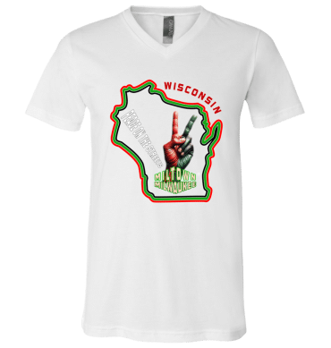 Peace Fingers Unisex  V-Neck