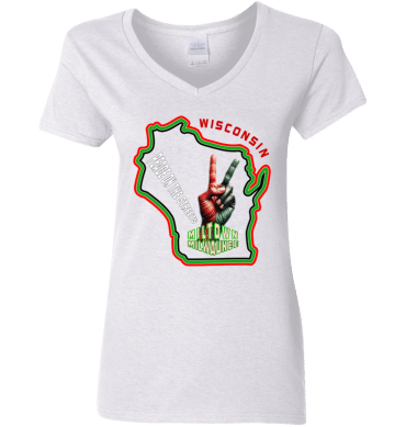 Peace Fingers V-Neck T-Shirt