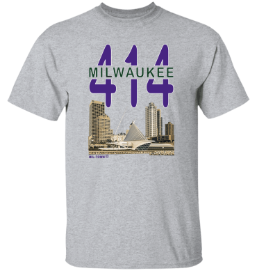 414 Milwaukee Skyline T-Shirt Men