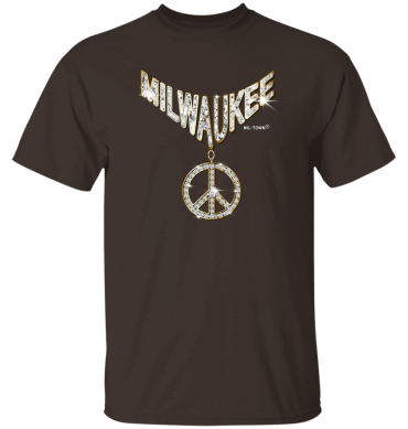 Milwaukee Peace Symbol Men T-Shirt