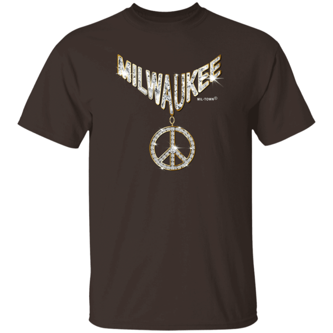 Milwaukee Peace Symbol Men T-Shirt