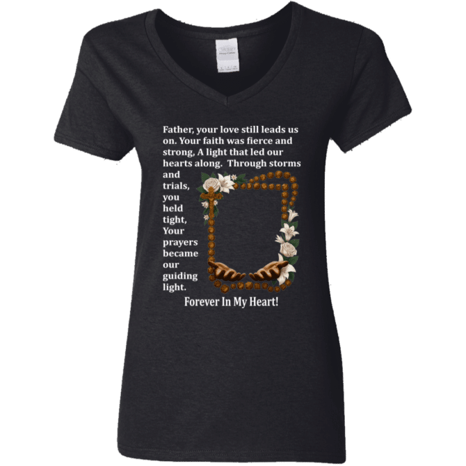 Father your love still leads us - Women's V-Neck T-Shirt