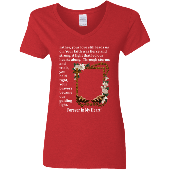 Father your love still leads us - Women's V-Neck T-Shirt - Image 4