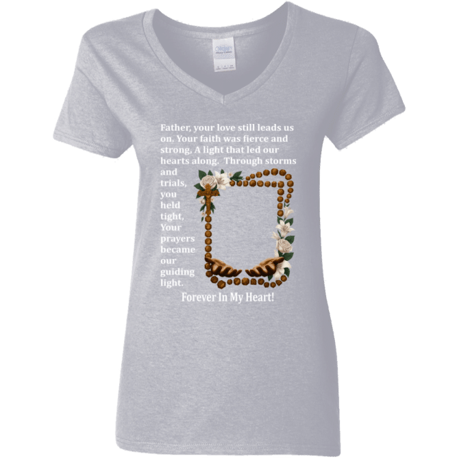 Father your love still leads us - Women's V-Neck T-Shirt - Image 6