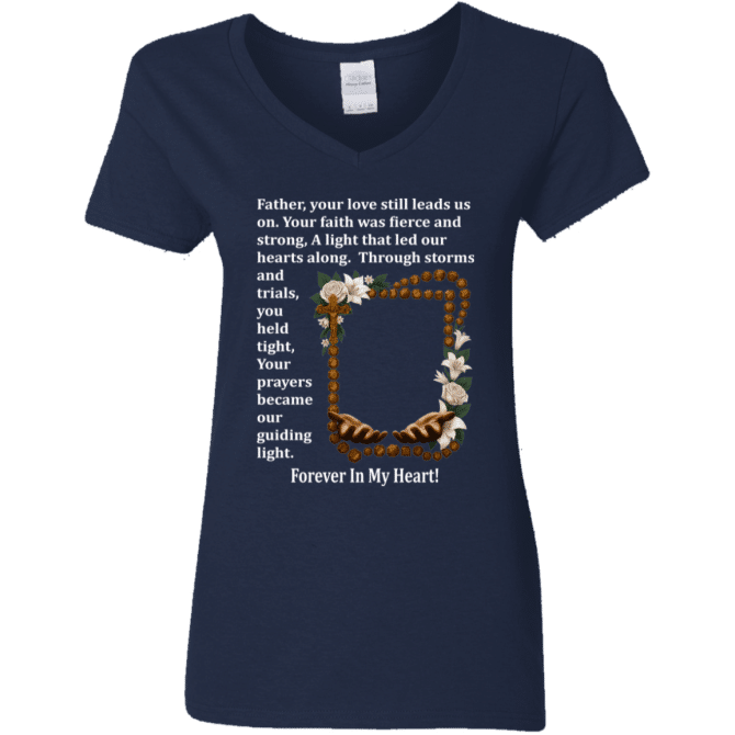 Father your love still leads us - Women's V-Neck T-Shirt - Image 2