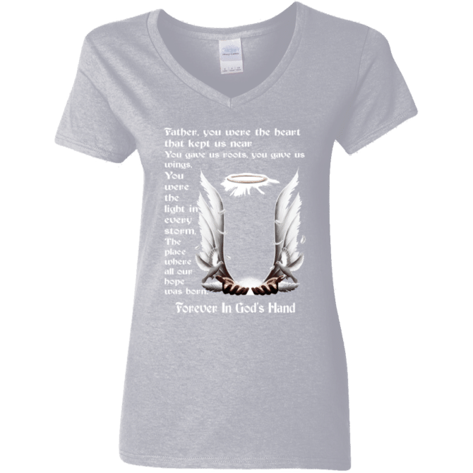 Father you were the heart that keep us near - Women's V-Neck T-Shirt - Image 6
