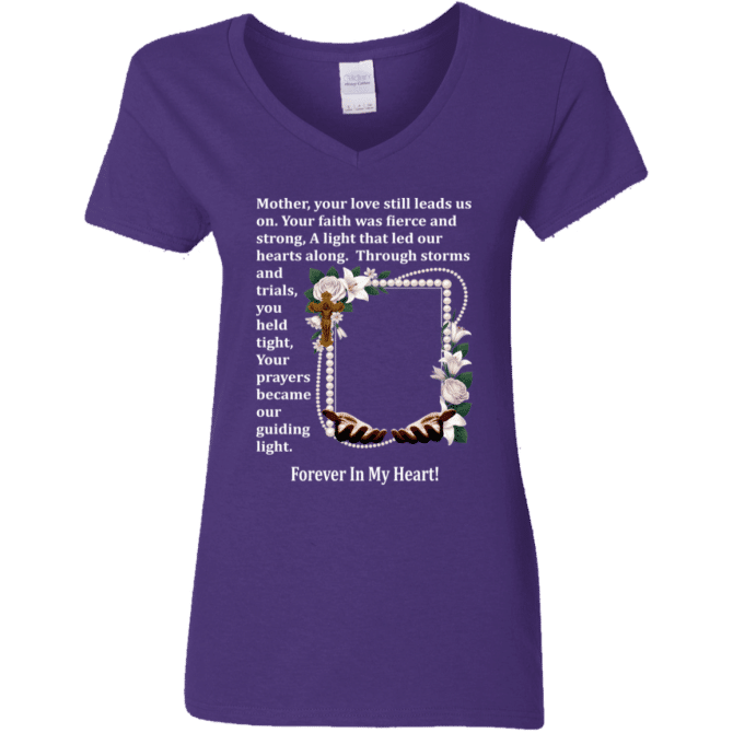 Mother your love still leads us - Women's V-Neck T-Shirt - Image 3