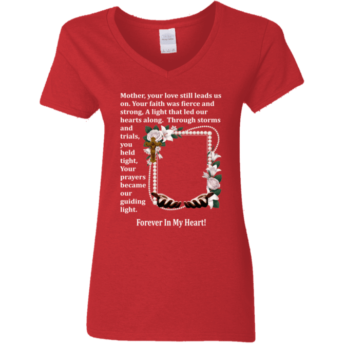 Mother your love still leads us - Women's V-Neck T-Shirt - Image 4