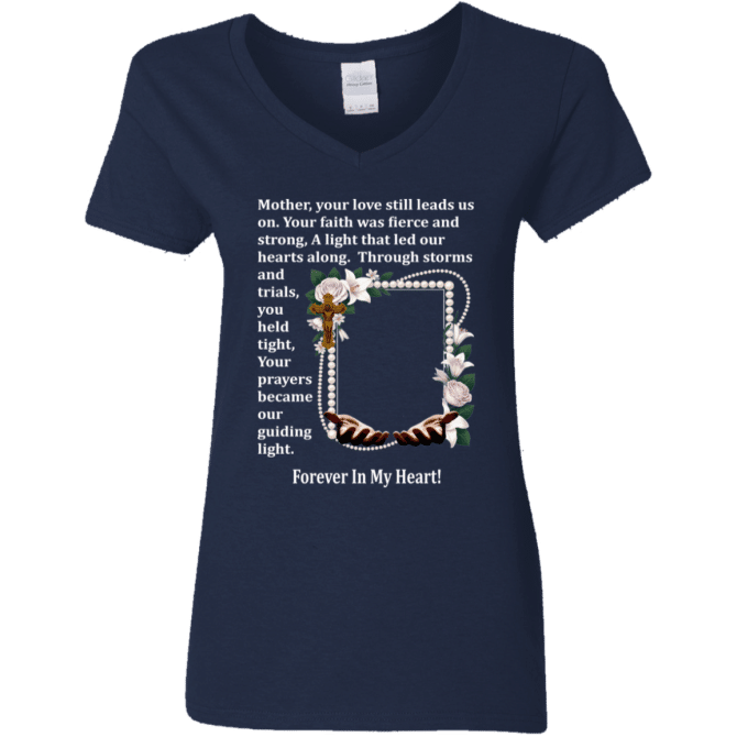 Mother your love still leads us - Women's V-Neck T-Shirt - Image 2