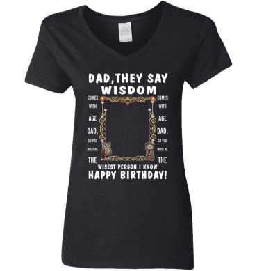 Dad's Wisdom - Women's V-Neck T-Shirt
