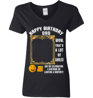 That's A Lot Of Candles-Ladies'  V-Neck