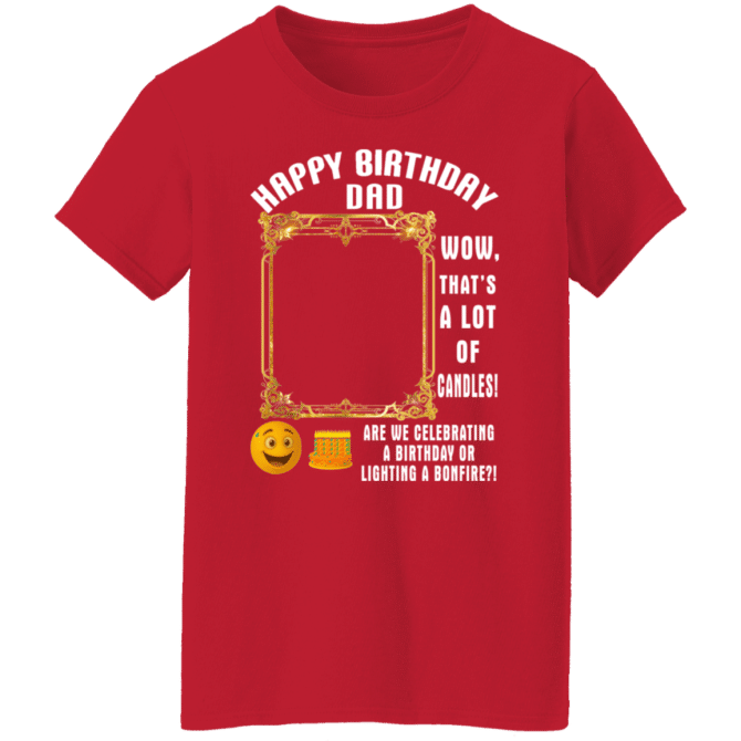 That's A Lot Of Candles-Ladies'  T-Shirt - Image 5