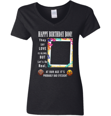 Happ Birthday Boo - Ladies'  V-Neck