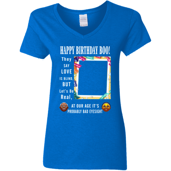 Happ Birthday Boo - Ladies'  V-Neck - Image 5