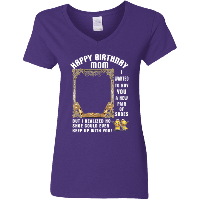 I Want To Buy You New Shoes-Ladies'  V-Neck - Image 3