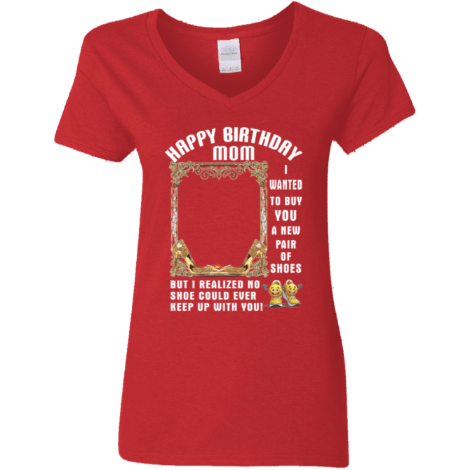 I Want To Buy You New Shoes-Ladies'  V-Neck - Image 4