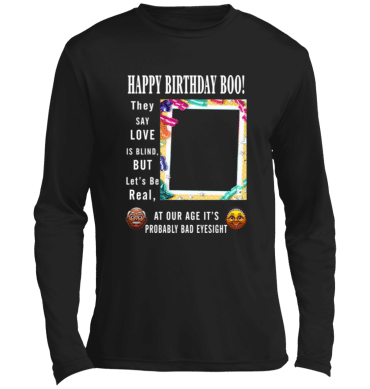 Happy Birthday Boo-Lg Sleeve Tee