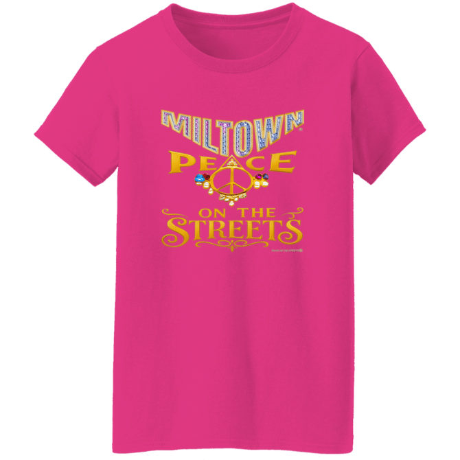 Miltown Peace On The Streets  - Ladies'  T-Shirt - Image 3