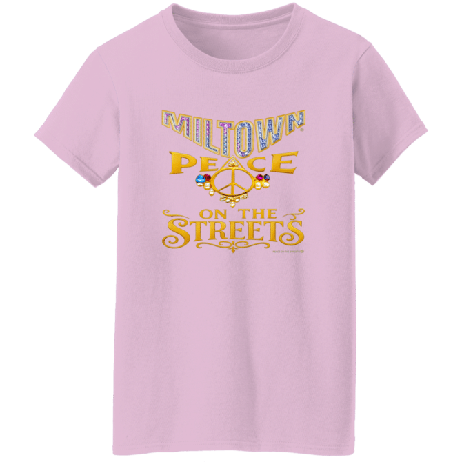 Miltown Peace On The Streets  - Ladies'  T-Shirt - Image 4