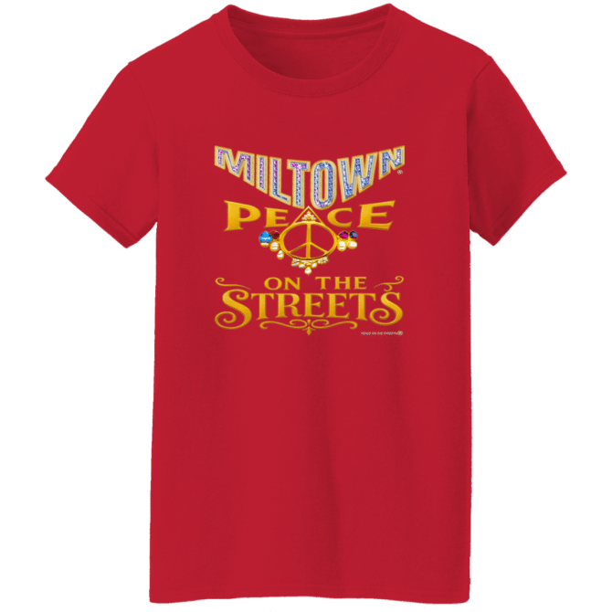 Miltown Peace On The Streets  - Ladies'  T-Shirt - Image 7