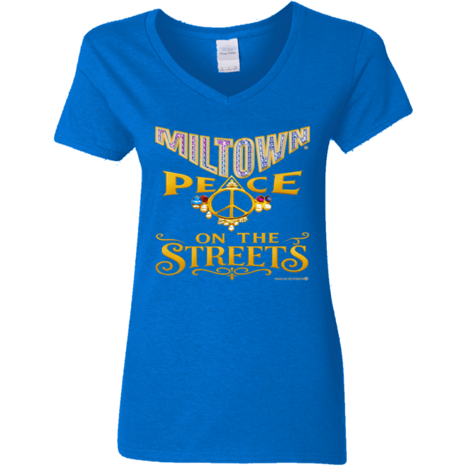 Miltown Peace On The Streets  -  Ladies'  V-Neck - Image 6