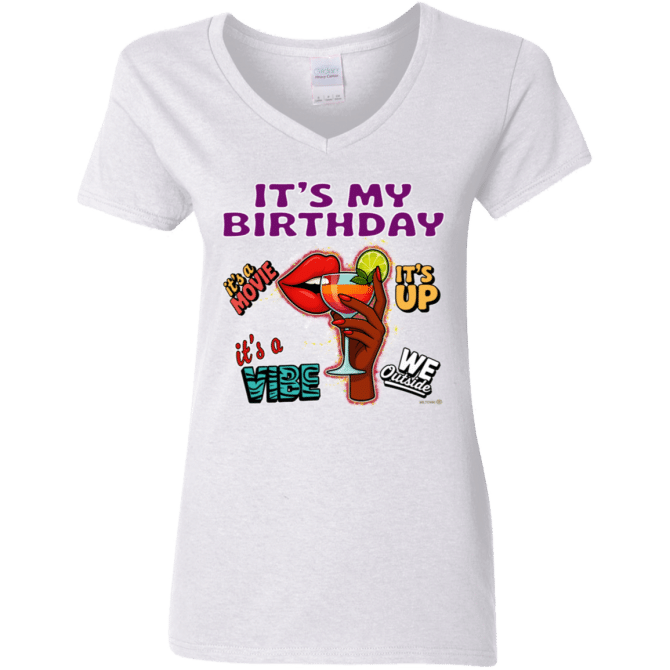 It's My Birthday Female Design - Ladies'  V-Neck