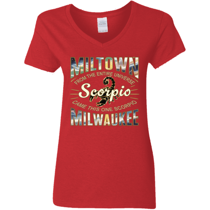 Scorpio Miltown Universe - Ladies'  V-Neck - Image 5