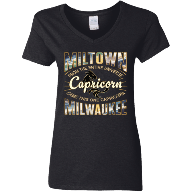 Capricorn Miltown Universe - Ladies'  V-Neck - Image 2