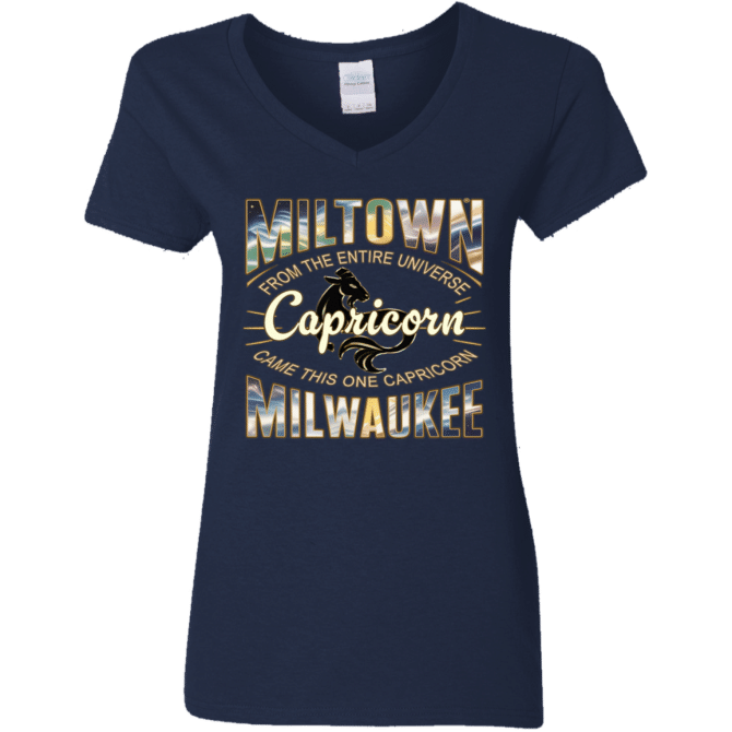 Capricorn Miltown Universe - Ladies'  V-Neck - Image 3