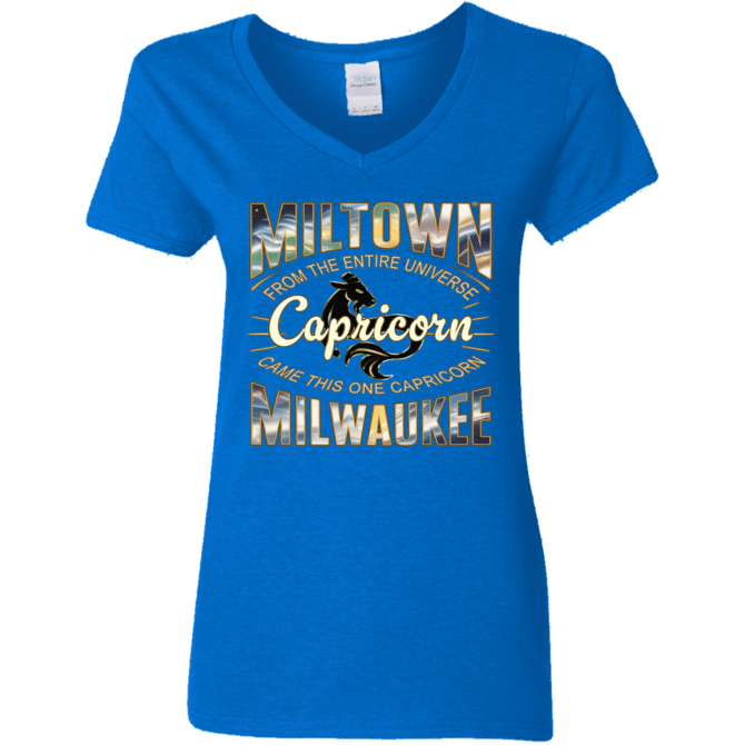 Capricorn Miltown Universe - Ladies'  V-Neck - Image 6