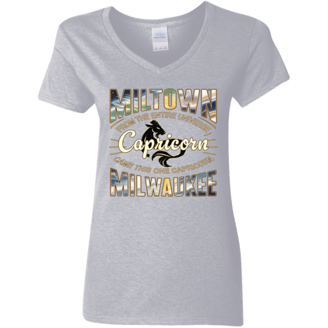 Capricorn Miltown Universe - Ladies'  V-Neck - Image 7