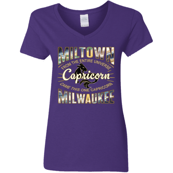 Capricorn Miltown Universe - Ladies'  V-Neck - Image 4