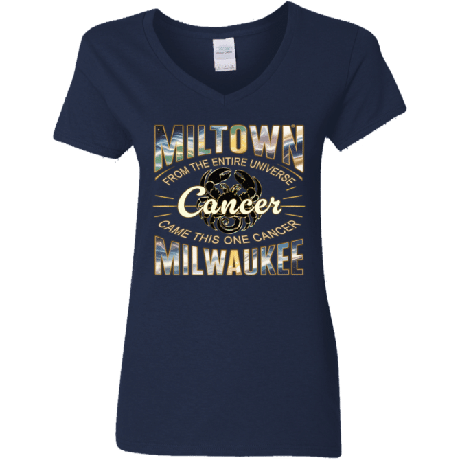 Cancer Miltown Universe - Ladies'  V-Neck - Image 3
