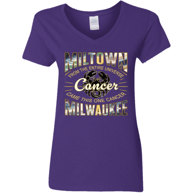 Cancer Miltown Universe - Ladies'  V-Neck - Image 4