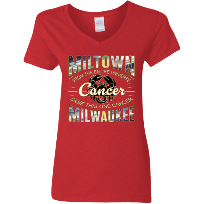 Cancer Miltown Universe - Ladies'  V-Neck - Image 5